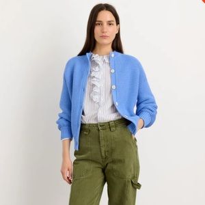 Alex Mill Button-Back Sweater in French Blue